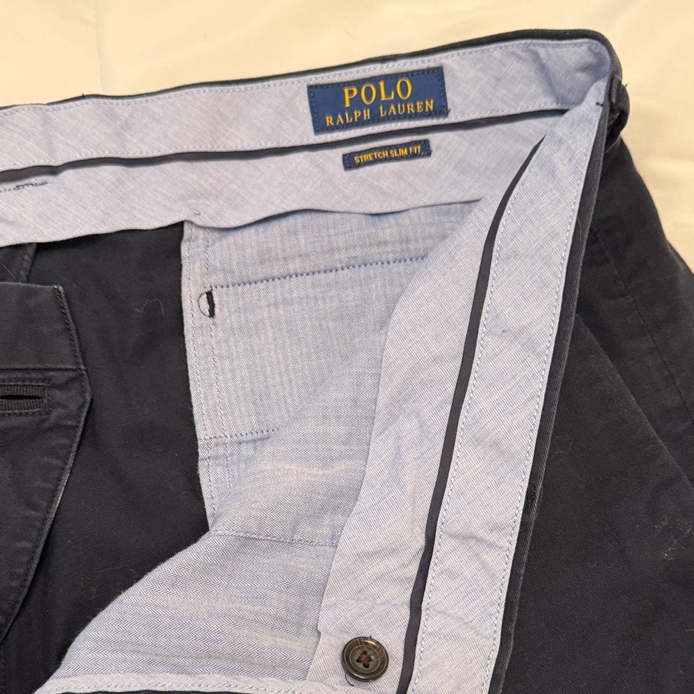 Polo Ralph Lauren Light Blue Slim Fit Pants